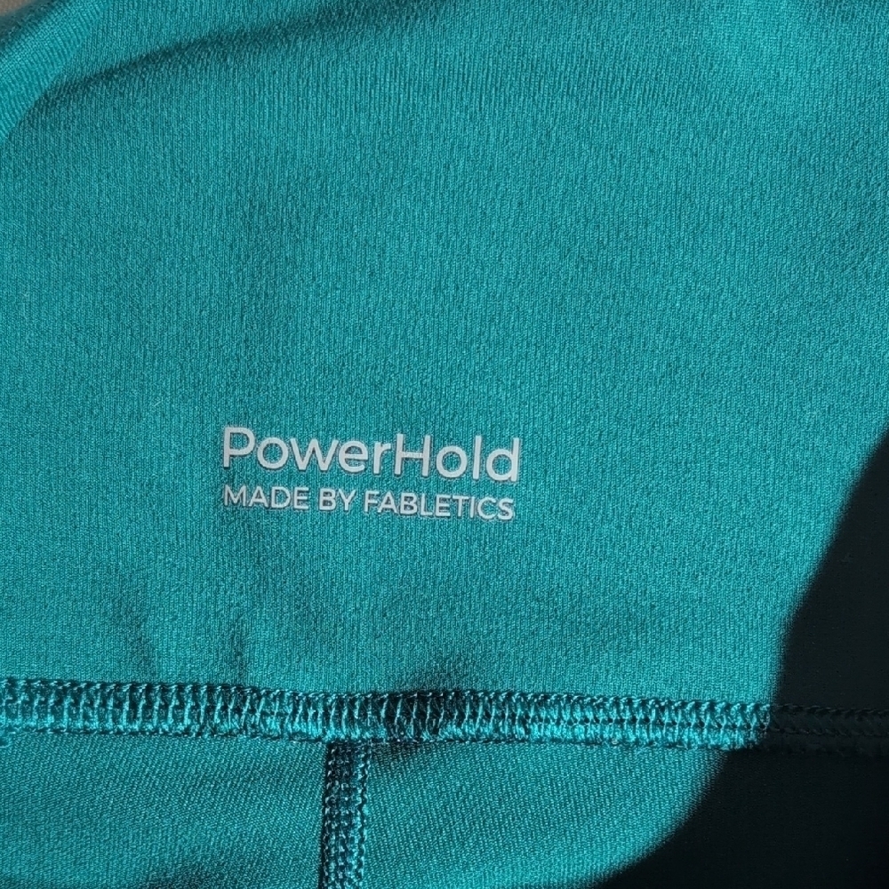 Fabletics Green Leggings High-Waisted Stretchy Athletic - Picture 4 of 6